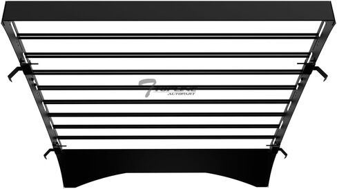 7422438976956 Compatible with 2015-2026 Ford F150 SuperCrew (Crew) Cab Black Modular Window Frames Roof Rack Cargo Basket Luggage Carrier with Wind Fairing in Saudi Arabia