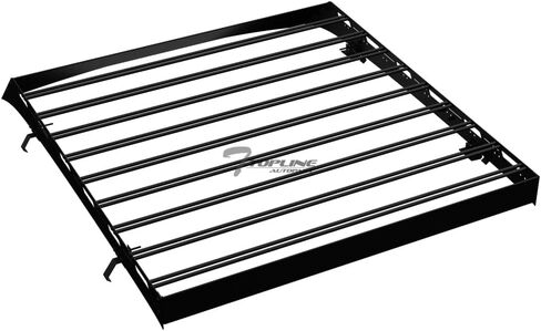 7422438976956 Compatible with 2015-2026 Ford F150 SuperCrew (Crew) Cab Black Modular Window Frames Roof Rack Cargo Basket Luggage Carrier with Wind Fairing in Saudi Arabia
