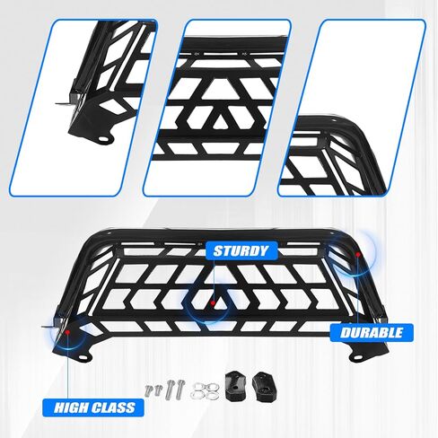 Cargo Barricade Compatible with 2020-2024 Kawasaki Teryx KRX 1000 & 2023-2025 KRX4 1000 Luggage Rack Steel Tailgate Bed Enclosure Rear Cargo Guard in Kuwait