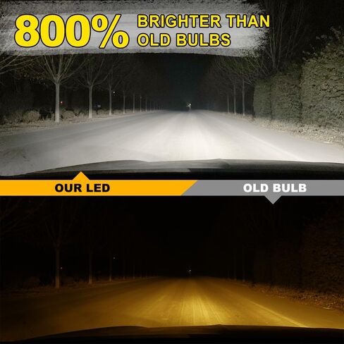 Super-Bright Light Bulbs Fit for 2007-2014 GMC Yukon H13 9008 High Low Beam 5202 Fog Light with Cooling Fan 15000 RPM Plug and Play Pack of 4 in Saudi Arabia