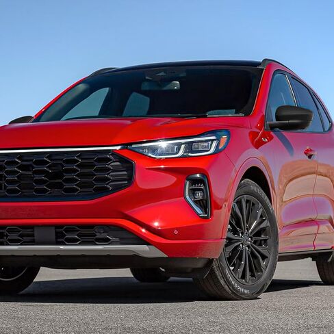 مرآة طاقة جانبية للسائق الأيسر لسيارة Ford Escape 2017 2018 2019 مرآة عرض الباب مع زجاج كهربائي وزجاج مراقب، استبدال مباشر أسود مزخرف (3 دبابيس) in Kuwait