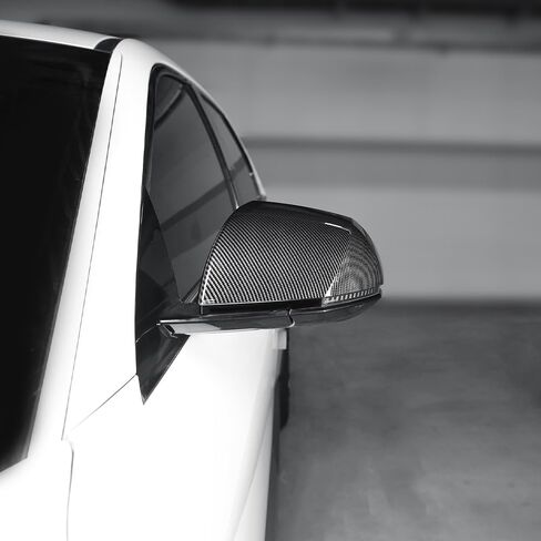 Exterior Side Mirror Covers Compatible with Hyundai 2022-2025 IONIQ 5, Rearview Mirror Cover-Carbon in Saudi Arabia