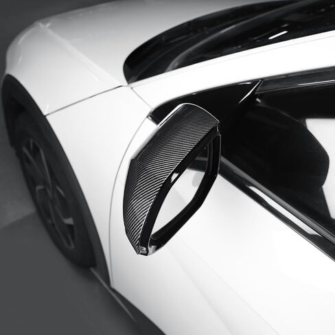 Exterior Side Mirror Covers Compatible with Hyundai 2022-2025 IONIQ 5, Rearview Mirror Cover-Carbon in Saudi Arabia