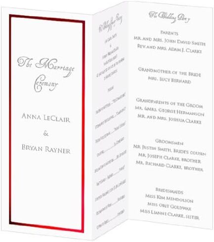 Gold Foil Invitation, Program, Trifold, Ecru Cardstock Cardstock, 65lb, 50 Pack in Saudi Arabia