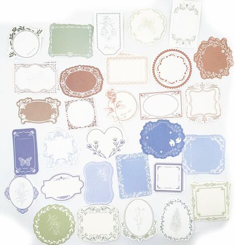 180pcs Scrapbooking Paper Pack,Vintage Label Aesthetic Decorative Paper Scrapbook Frames for DIY Decoupage Junk Journal Scrapbooks Supplies in Saudi Arabia