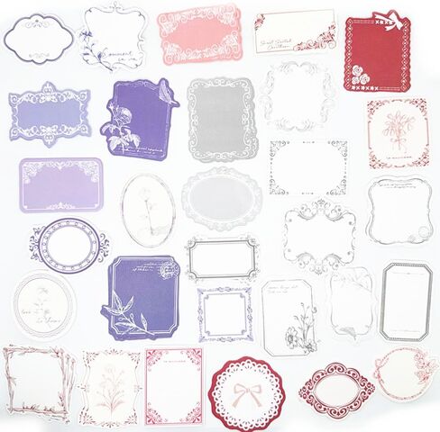 180pcs Scrapbooking Paper Pack,Vintage Label Aesthetic Decorative Paper Scrapbook Frames for DIY Decoupage Junk Journal Scrapbooks Supplies in Saudi Arabia