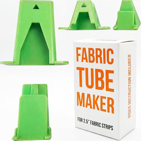 VONEEDL Fabric Tube Maker for Jelly Roll Rugs, Premium Quality Bias Tape Maker Tool for Sewing, Quilting, DIY, Easy to Make Jelly Roll Rugs, 1 Count in Saudi Arabia