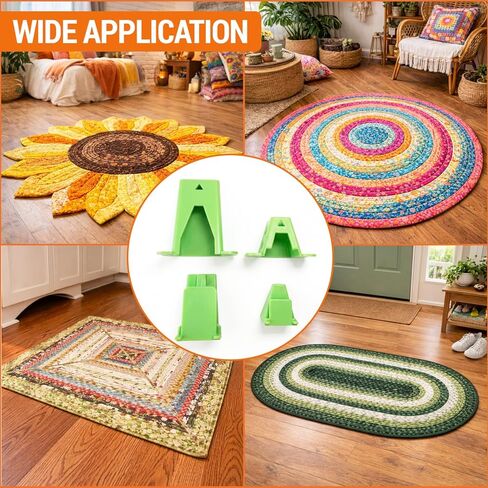 VONEEDL Fabric Tube Maker for Jelly Roll Rugs, Premium Quality Bias Tape Maker Tool for Sewing, Quilting, DIY, Easy to Make Jelly Roll Rugs, 1 Count in Saudi Arabia