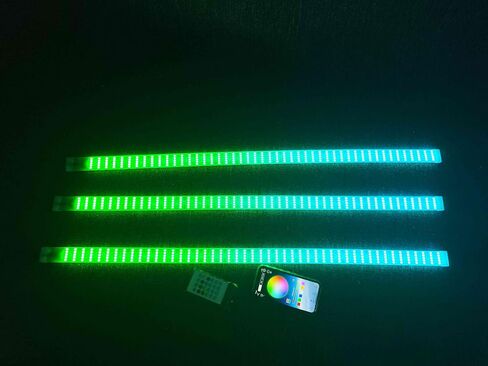 Lighting - 3PCS 1FT 12" 30CM RGB Dream Color Chasing Dynamic IP68 Light Strips for Making Golf Cart Wheel Lights Ryker Spyder Polaris Slingshot Motorcycle Car Truck Bluetooth Remote Control in Saudi Arabia