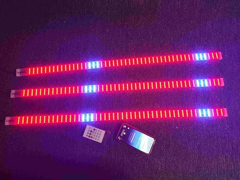 Lighting - 3PCS 1FT 12" 30CM RGB Dream Color Chasing Dynamic IP68 Light Strips for Making Golf Cart Wheel Lights Ryker Spyder Polaris Slingshot Motorcycle Car Truck Bluetooth Remote Control in Saudi Arabia