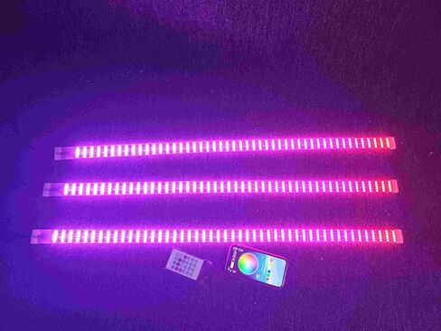 Lighting - 3PCS 1FT 12" 30CM RGB Dream Color Chasing Dynamic IP68 Light Strips for Making Golf Cart Wheel Lights Ryker Spyder Polaris Slingshot Motorcycle Car Truck Bluetooth Remote Control in Saudi Arabia