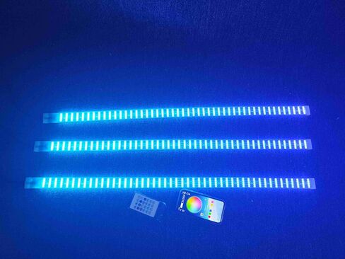Lighting - 3PCS 1FT 12" 30CM RGB Dream Color Chasing Dynamic IP68 Light Strips for Making Golf Cart Wheel Lights Ryker Spyder Polaris Slingshot Motorcycle Car Truck Bluetooth Remote Control in Saudi Arabia