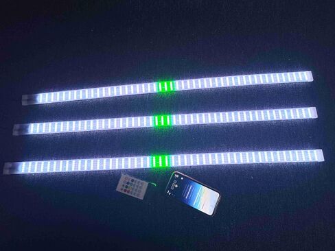 Lighting - 3PCS 1FT 12" 30CM RGB Dream Color Chasing Dynamic IP68 Light Strips for Making Golf Cart Wheel Lights Ryker Spyder Polaris Slingshot Motorcycle Car Truck Bluetooth Remote Control in Saudi Arabia