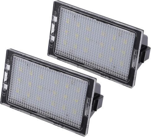 Car 6500K White LED License Plate Light Assembly XFC500040 3528SMD for Land Rover Discovery III IV L319 2004-2018 ABS Clear Black (Set of 2) in Saudi Arabia