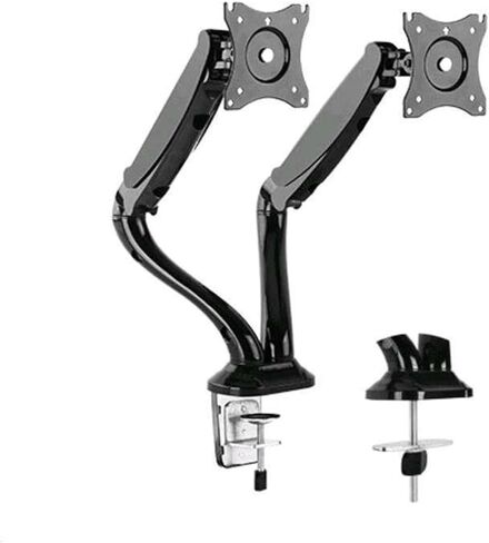 Dual arms for Desktop mounting Bracket with Gas Springs and Full Motion for 17-27 inch Screens in Saudi Arabia