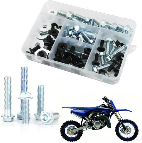 مجموعة مسامير 70 قطعة تناسب Yamaha YZ65 YZ85 YZ125 YZ250 YZ250F YZ450F YZ250X YZ250FX YZ450FX 1974-2025 - مسامير تثبيت الدراجة الترابية للبلاستيك وهيكل السيارة in Kuwait