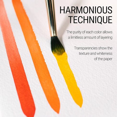 MaimeriBlu 12ml Single-Pigment Watercolor Paint - Cadmium Yellow Lemon PY35 Professional Watercolor Paint - Lightfast and Transparent Watercolor Paint Tube for Artists in Kuwait
