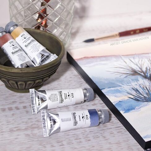 MaimeriBlu 12ml Single-Pigment Watercolor Paint - Cadmium Yellow Lemon PY35 Professional Watercolor Paint - Lightfast and Transparent Watercolor Paint Tube for Artists in Kuwait