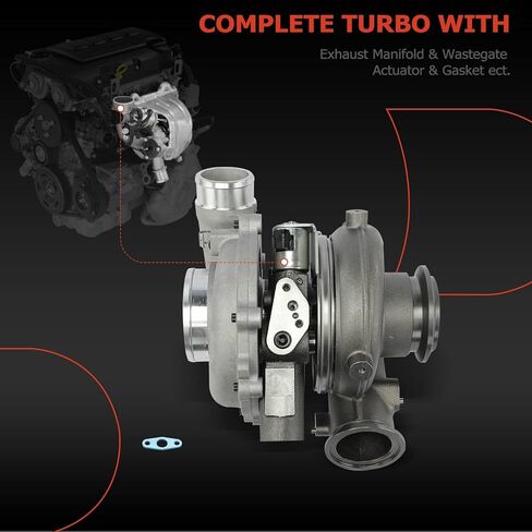 A-Premium GT3782VA Complete Turbocharger Turbo Kit with Gasket Compatible with Ford Model - F-250/F-350/F-450/F-550 Super Duty 2003, Excursion 2003-2004, 6.0L - Replaces 1832160C91 in Kuwait