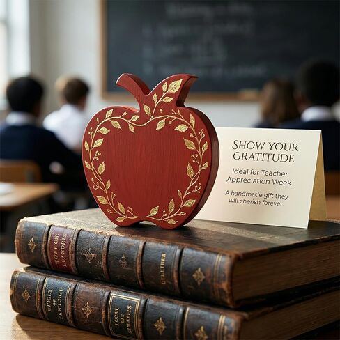 12 Pcs Apples Shaped Wooden Cutouts Unfinished Apple Shaped Table Signs Back to School Table Decor for First Day of School Classroom Office Party Decor DIY Art Craft, 4 Inches in Saudi Arabia