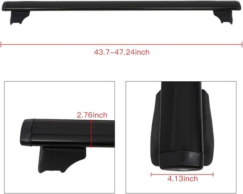 SCITOO Roof Rack crossbars Fit for Jeep Compass 2008-2010,Cargo Carrier Kayak Rooftop Luggage Crossbar,Max Load 165LBS in Kuwait