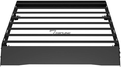 7422445441416 Compatible with 2022-2026 Frontier Crew Cab Black Modular Window Frames Roof Rack Cargo Basket Luggage Carrier with Wind Fairing in Kuwait