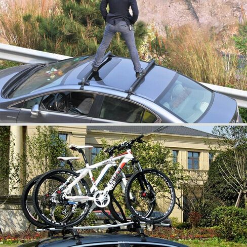 Roof Rack Rail Cross Bars Fits for Toyota Corolla Sedan E170/E180 2018-2025 Aluminum Lockable Crossbars Cargo Carrier Without Roof Rails 2PCS in Saudi Arabia