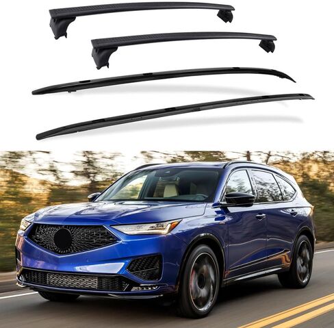 4Pcs Fit for Acura MDX 2022 2023 2024 2025 Upgraded Aluminum Roof Rail Racks Crossbars Cross Bar Side Rail Bar Luggage Carrier in Saudi Arabia