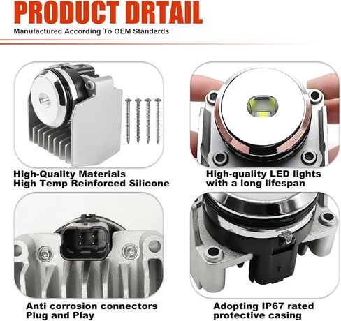 Daytime Running Lamp Diode Fit for Cadillac XTS 2013 2014 2015 2016 2017 for Select Buick LED Light Module Replace 22791374 in Saudi Arabia
