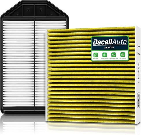 Activated Carbon Cabin & Engine Air Filter Set fit for Honda CR-V L4-2.4L Gas (2007-2009), Replacement 80292-SDA-A01, 17220-RZA-000 in Saudi Arabia