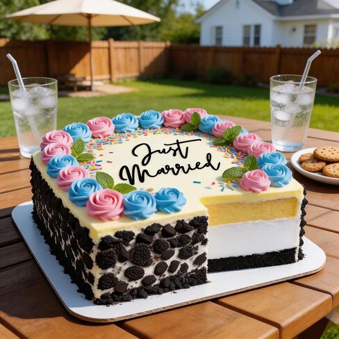 Just Married Cake Topper، أغطية زفاف من الأكريليك الأسود، فقط مخطوبة، العروس لتكون، دش الزفاف، خطوبة الزفاف، العازبة، ديكورات حفلات الزفاف المضحكة in Kuwait