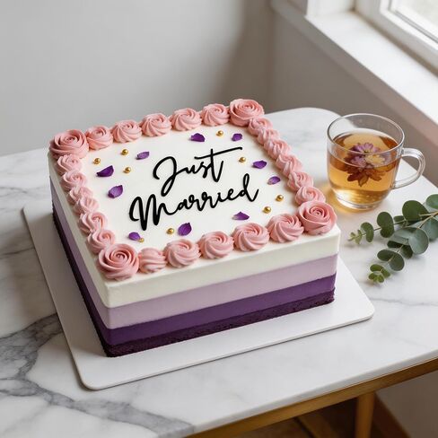 Just Married Cake Topper، أغطية زفاف من الأكريليك الأسود، فقط مخطوبة، العروس لتكون، دش الزفاف، خطوبة الزفاف، العازبة، ديكورات حفلات الزفاف المضحكة in Kuwait