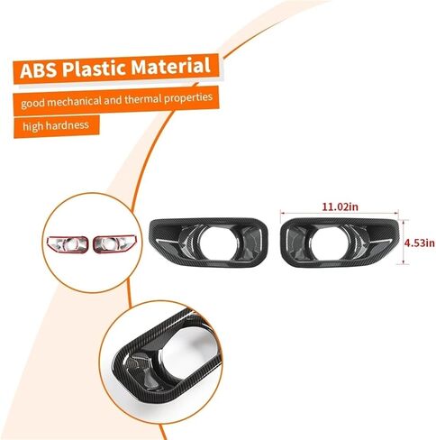 Car Front Fog Light Lamp Decoration Cover Compatible for Jeep Wrangler JL Gladiator JT 2018 2019 2020 2021 Up Exterior Accessories(Purple) in Saudi Arabia