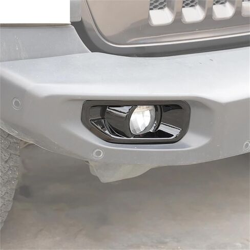 Car Front Fog Light Lamp Decoration Cover Compatible for Jeep Wrangler JL Gladiator JT 2018 2019 2020 2021 Up Exterior Accessories(Purple) in Saudi Arabia