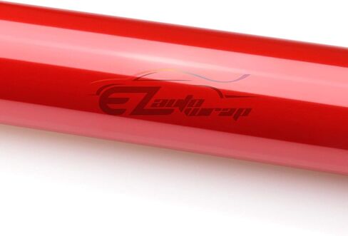 EZAUTO WRAP Free Tool Kit 12"x36" (1FT x 3FT) Glossy Red Headlight Taillight Fog Light Side Marker Vinyl Tint Film Self Adhesive in Kuwait