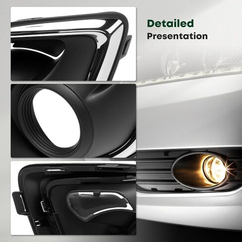 YHTAUTO الضباب الخفيف الحافة يناسب ميتسوبيشي أوتلاندر سبورت 2013-2015 المصد الأمامي الضباب غطاء خفيف الكسوة الجانب الأيسر للسائق in Kuwait