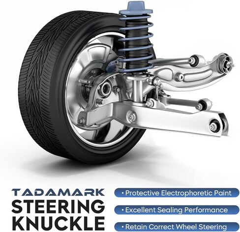 TadaMark Front Steering Knuckles & Wheel Bearing Hub Assembly fit for Chevrolet Aveo 2004-2011 1.6L, for Aveo5 2007-2011 1.6L, for Pontiac G3 2009-2010 1.6L 4 Lugs, Left Driver & Right Passenger Side in Kuwait