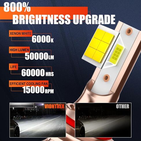 Super Bright Bulbs For Toyota Camry (2007-2014), Fog Light Bulbs Combo Kit, 800% Upgrade Easy-Install Plug & Play 6-Pack in Saudi Arabia