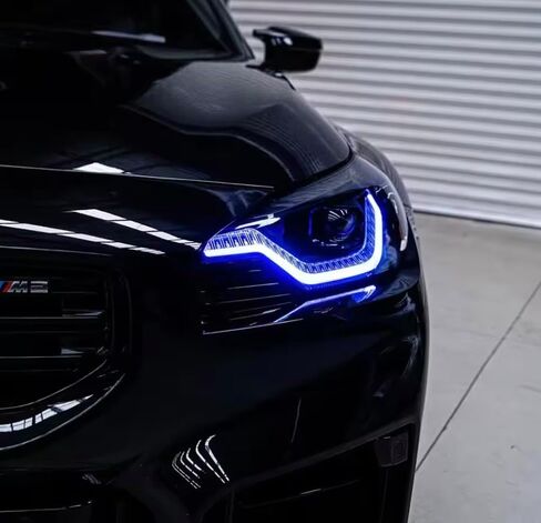 لوحات DRL RGB لسيارات BMW 2 Series M2 G42 G87 2022-2023 رقائق ضوء النهار الجري تناسب المصباح LED التكيفي in Kuwait
