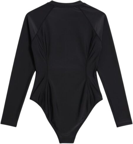 Billabong Women's Long Sleeve Tropic Body Suit in Black in Saudi Arabia