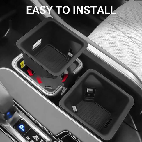 ترقية 2 قطعة حامل أكواب متوافق مع Lexus 2024 2025 2026 TX TX350/500h/550h + ملحقات إدراج كم كأس مادة السيليكون منظم وحدة التحكم المركزية in Kuwait