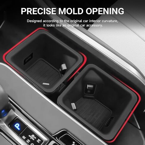 ترقية 2 قطعة حامل أكواب متوافق مع Lexus 2024 2025 2026 TX TX350/500h/550h + ملحقات إدراج كم كأس مادة السيليكون منظم وحدة التحكم المركزية in Kuwait