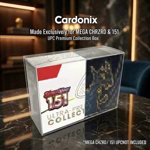 UPC Protector Case for Mega CHARZRD X ex and 151 UPC Ultra Premium Collection Boxes - UV and Scratch - 4 Pack in Saudi Arabia