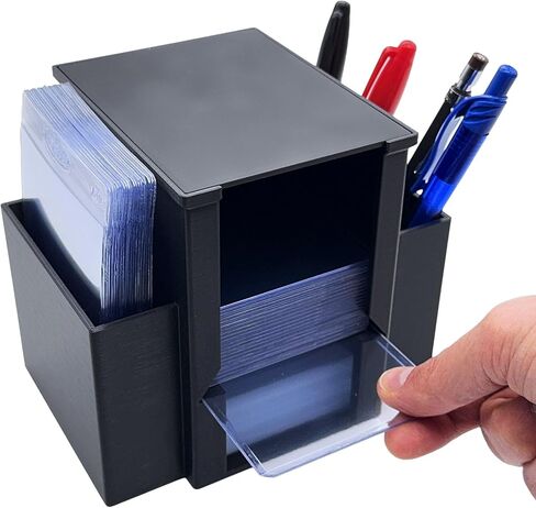EnderToys Card Guard Rip Tower DX (Black) - Toploader Dispenser - Penny Sleeve Holder in Kuwait