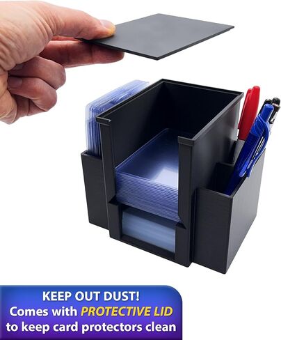 EnderToys Card Guard Rip Tower DX (Black) - Toploader Dispenser - Penny Sleeve Holder in Kuwait