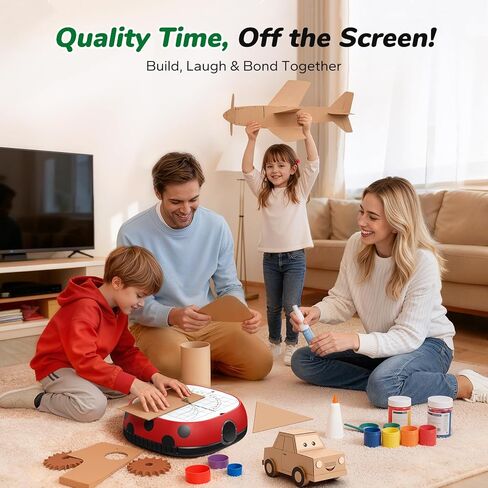 Safe Power Cardboard Cutter for Kids, STEM + STEAM Educational Toy for Boys and Girls Ages 5+, Upcycled Tool for DIY Cardboard Projects, Engineering & Creativity in Saudi Arabia