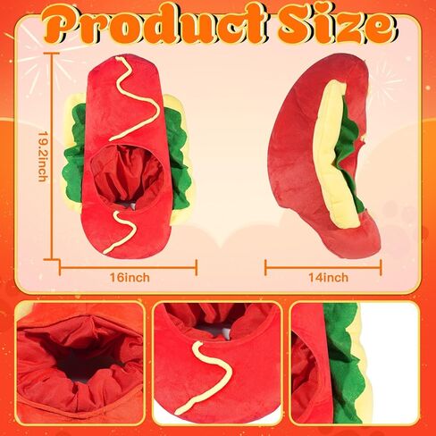 Hot Dog Hat Costume Hotdog Headwear Funny Novelty Food Dress Up for Party Supplies in Saudi Arabia