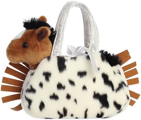 Aurora® Fashionable Fancy Pals™ Western Fringe™ Stuffed Animal - Plush with Stylish Purse for Dress Up Fun - Perfect for Kids 3+ Years, Costumes, and Birthdays - Brown 8 Inches in Kuwait