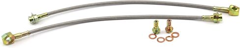 Speedmaster PCE496.1002.02 10mm Banjo 18" Long Stainless Steel Brake Lines(Pair) And Banjo Bolt Only in Kuwait