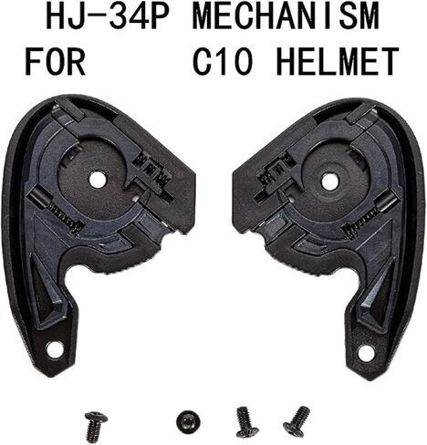 Helmet Visors Base, 2pcs 34p Visors Base for Hjc C10 Helmets, Fashion Motorcycle Helmets Bases Mount Adapter Secure Attachmen, Hjc Helmet Parts Replacement in Saudi Arabia
